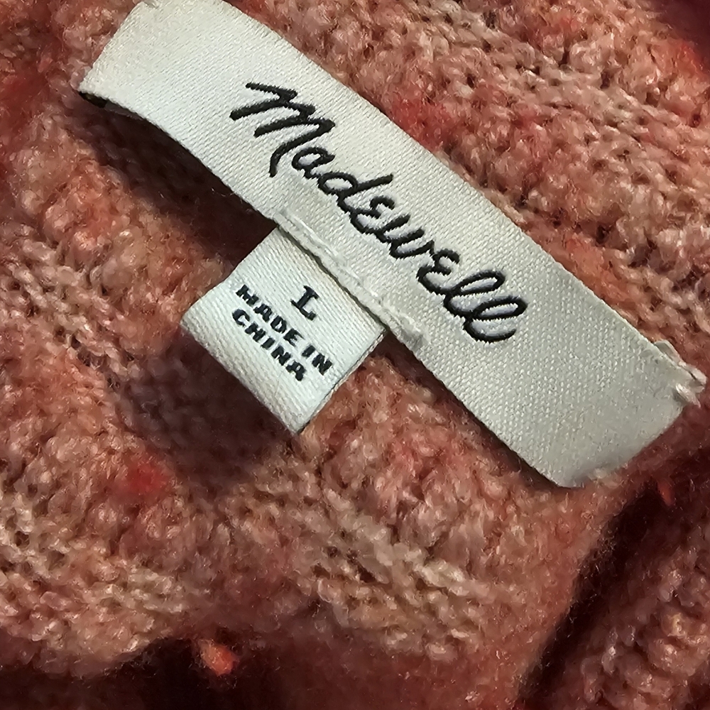 MADEWELL Belmont Mock Neck Sweater - Large - Picture 7 of 7